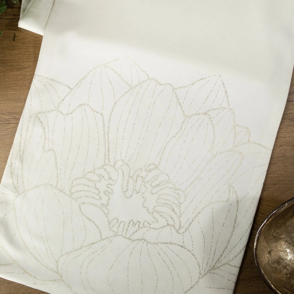 OBRUS BLINK 13 35X220 CM BIELY