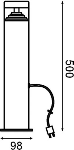 Ledvance - LED Vonkajšia lampa ORION LED/2W/12V IP44