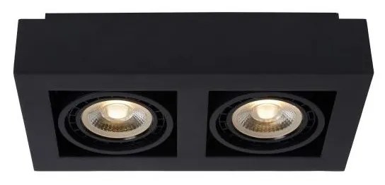 Lucide 09120/24/30 - LED Stmievateľné bodové svietidlo ZEFIX 2xGU10/12W/230V čierna