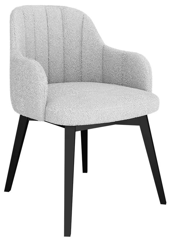 Čalúnené kreslo ST105, Dostupné poťahy: Magic Velvet 2258, Farby: čierna