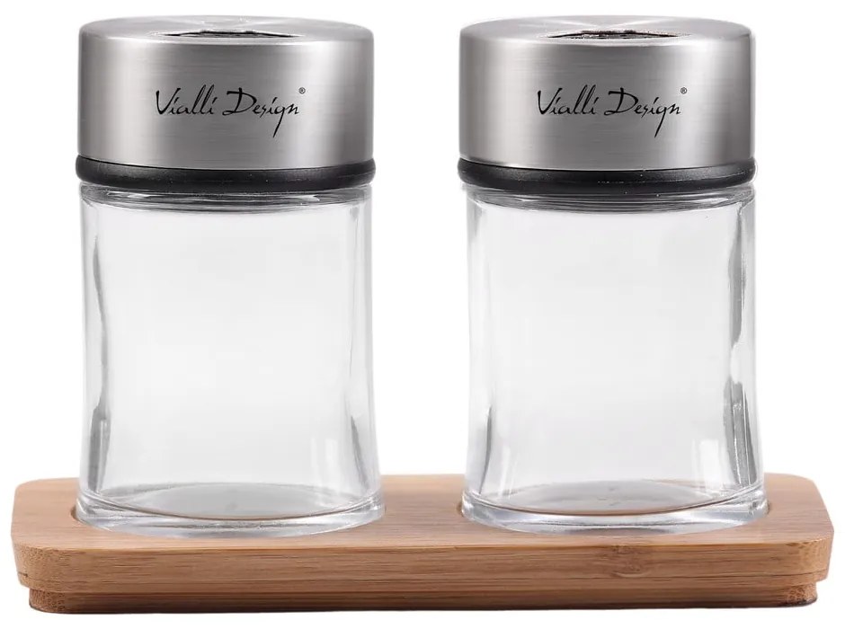 Soľnička a korenička so stojanom Soho – Vialli Design