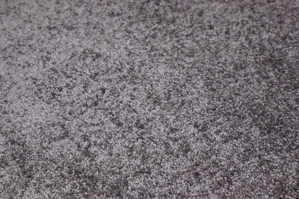 Vopi koberce Kusový koberec Capri šedý kruh - 200x200 (priemer) kruh cm