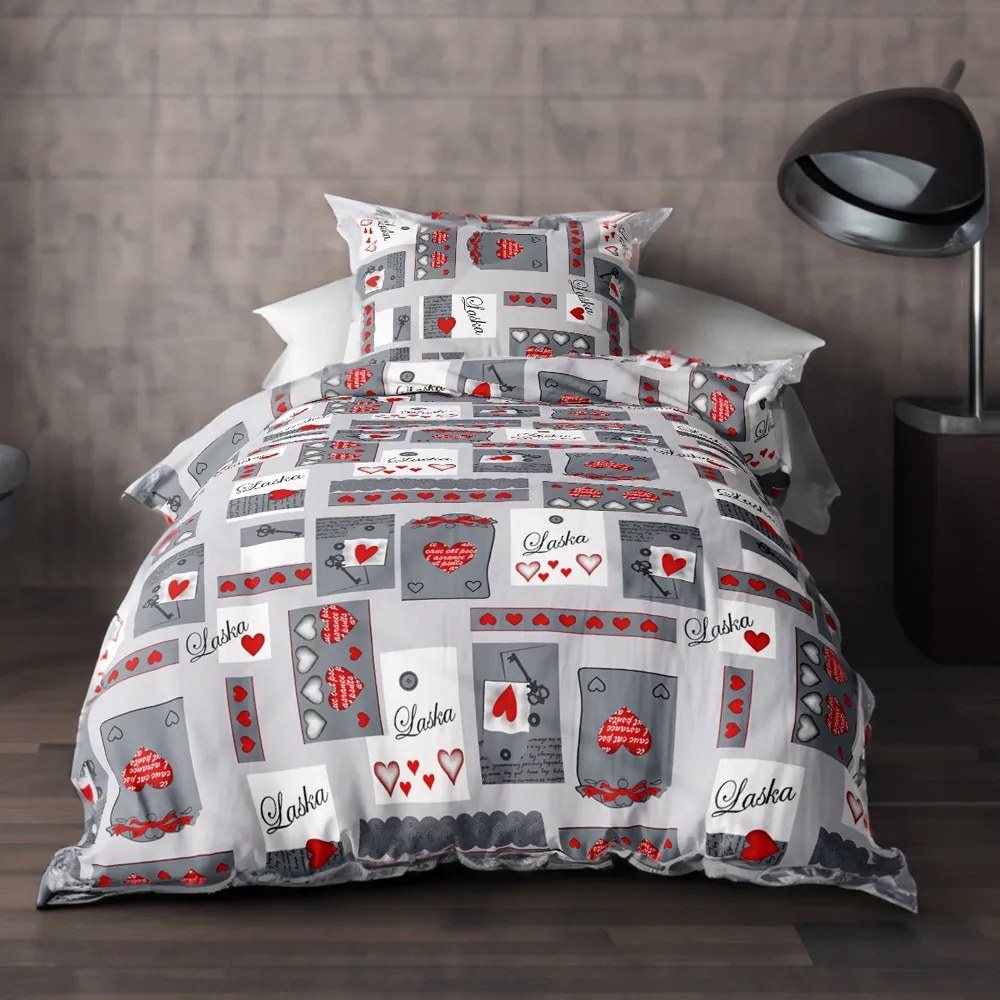 Bavlnené obliečky ROSAL LOVE 2-dielna sada 140x200cm