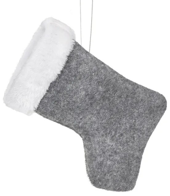 Vianočná ozdoba PLUSH oceľová (6 ks)