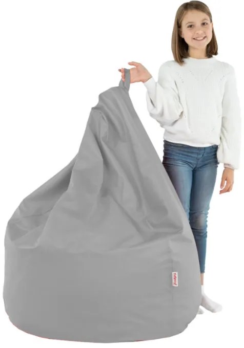 Sedací vak SAKO svetlosivý ekokoža