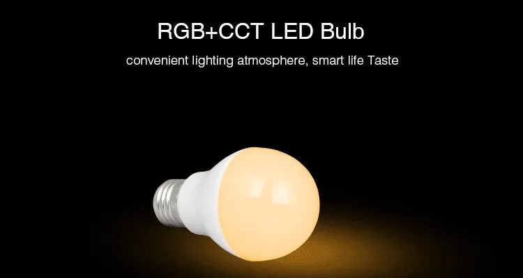 LED Solution Mi-Light MiBoxer RF LED žiarovka RGB+CCT 6W E27 FUT014