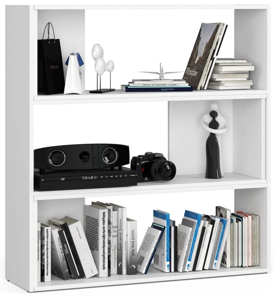 Regál Tivona II (biela). Akcia -21%. Vlastná spoľahlivá doprava až k Vám domov. 1070831