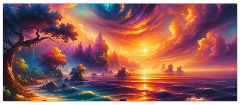 Obraz - Magický svet (120x50 cm)