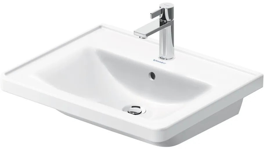Duravit 2367600000 - Závesné umývadlo D-NEO 60x48 cm keramika/lesklá biela