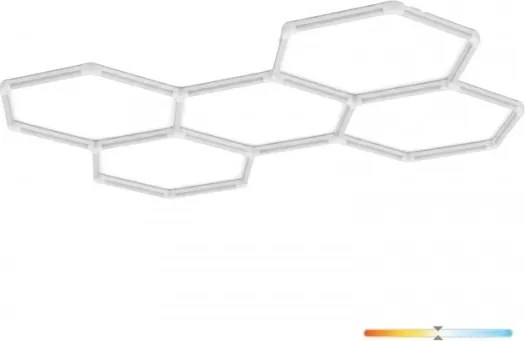 LED stropné svietidlo HEXLINE LED/216W/230V 4000K 208x300 cm biele