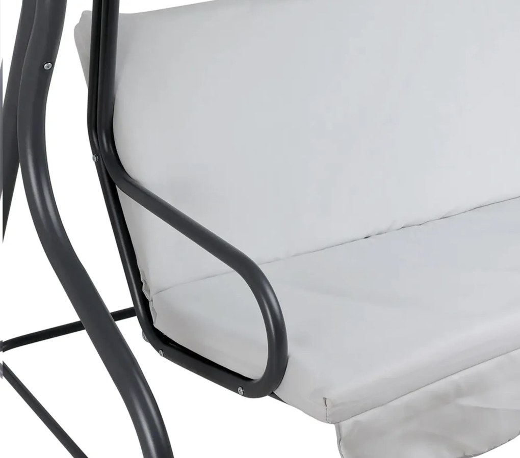 Zahradní houpačka CANOPS světle šedá