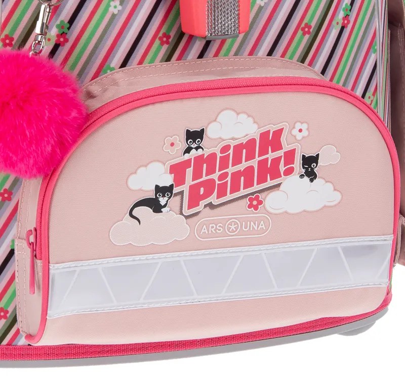 Kompaktná školská taška Think pink 25 ARS UNA