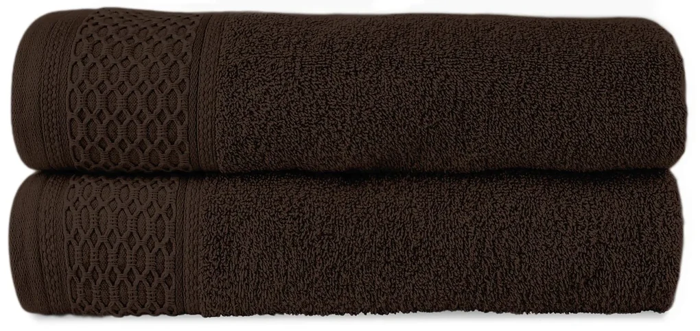 BAVLNENÉ UTERÁKY SOLANO SADA 2 KS 50X90 CM, 2 KS 70X140 CM VIACFAREBNÁ