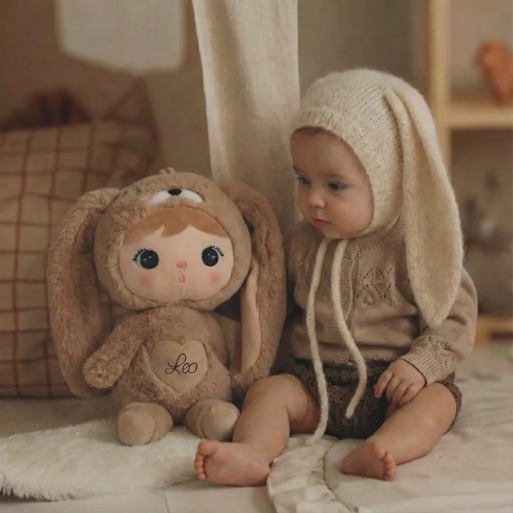 Mojkáčik - Bábika zajačik hnedá 48 cm