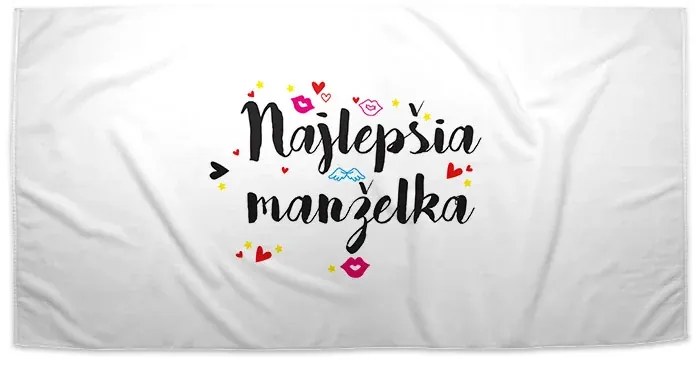 Sablio Uterák Najlepšia manželka - 70x140 cm