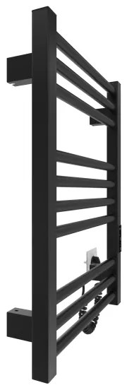 Kúpeľňový rebríkový radiátor HF DERBY 100W/230V 57x43 cm čierna