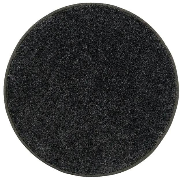 Vopi koberce Kruhový koberec Capri antracit - 400x400 (průměr) kruh cm