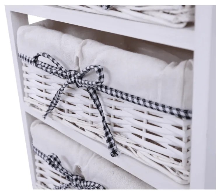 Tempo Kondela Komoda Ruby biela, 73 cm