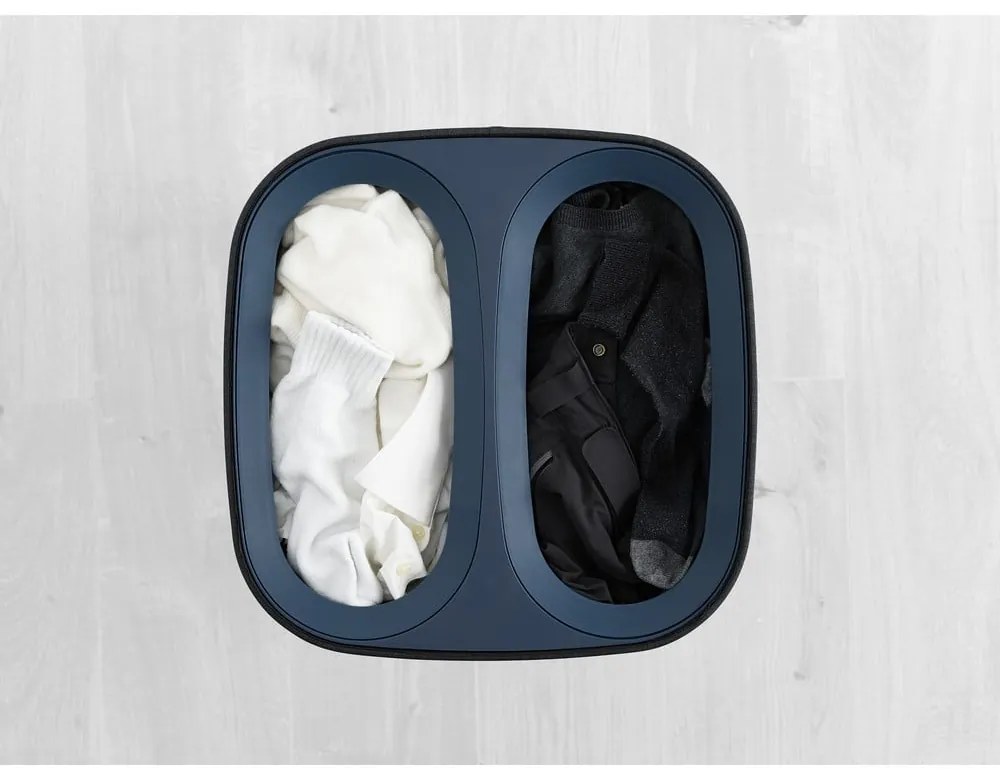 Antracitovosivý látkový kôš na bielizeň 2x30 l Tota – Joseph Joseph