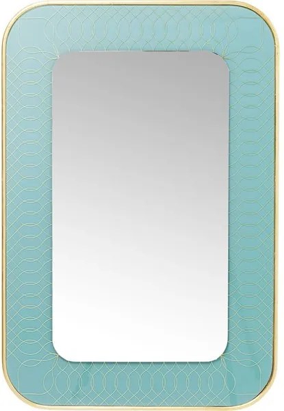 KARE DESIGN Zrkadlo Revival Light Blue 90 × 60 cm