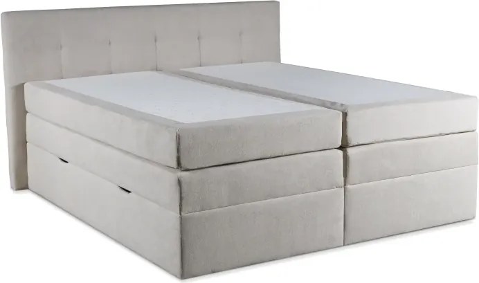 Kontinentálna boxspring posteľ ANNA 200x220, šedá (gerra 90)