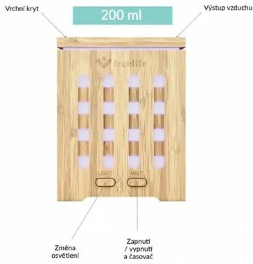 TrueLife AIR Diffuser D7 Bamboo aróma difuzér