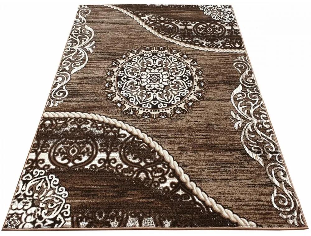 Kusový koberec Čipka hnedý 140x190cm