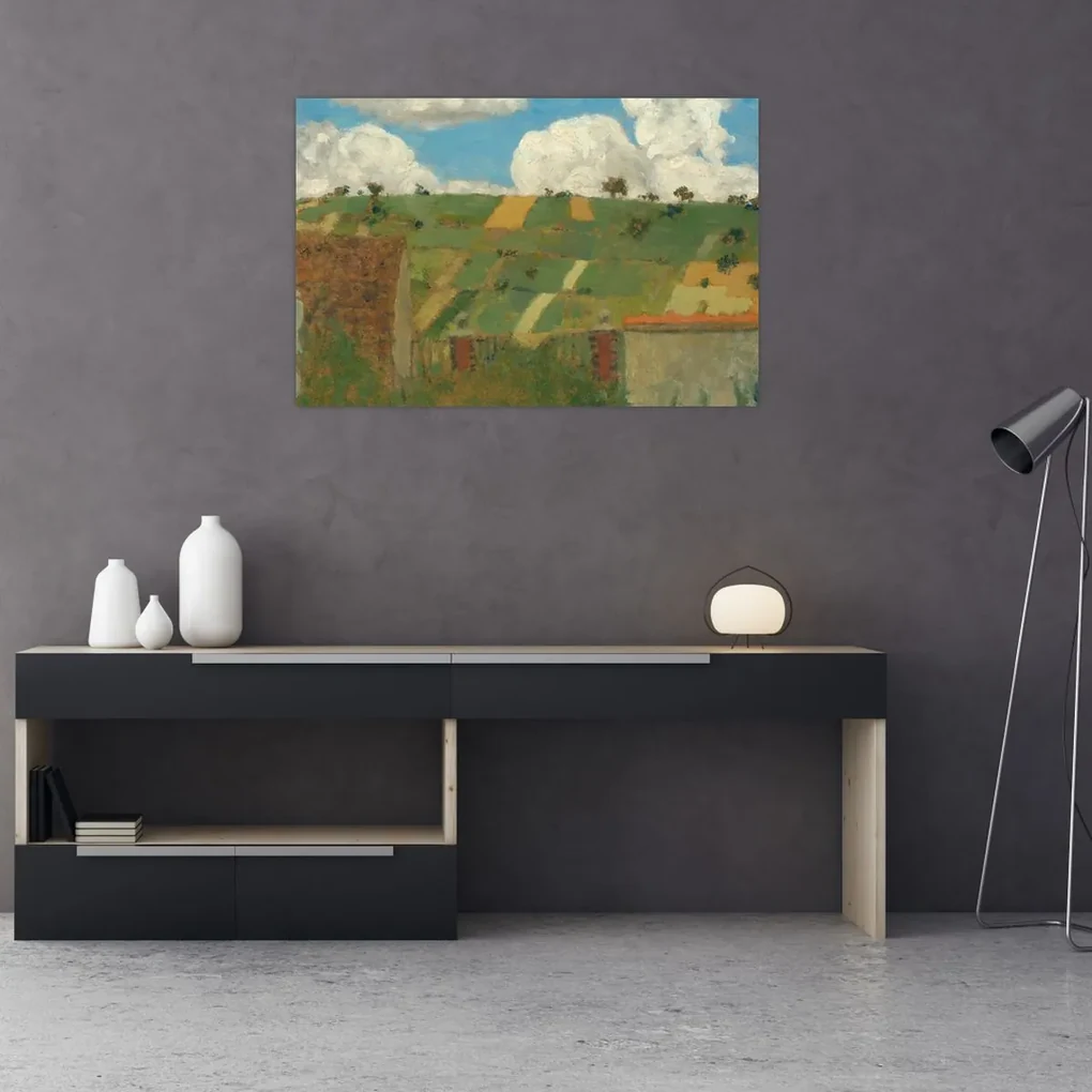 Obraz - Edouard Vuillard, Landscape of the Ile de France, reprodukcia (90x60 cm)