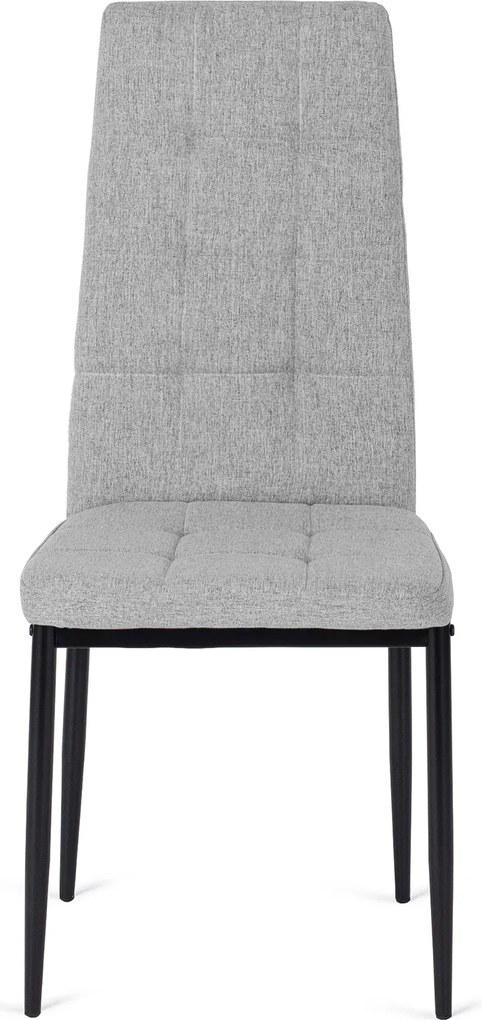 Čalouněná jídelní židle Tex šedá/černá