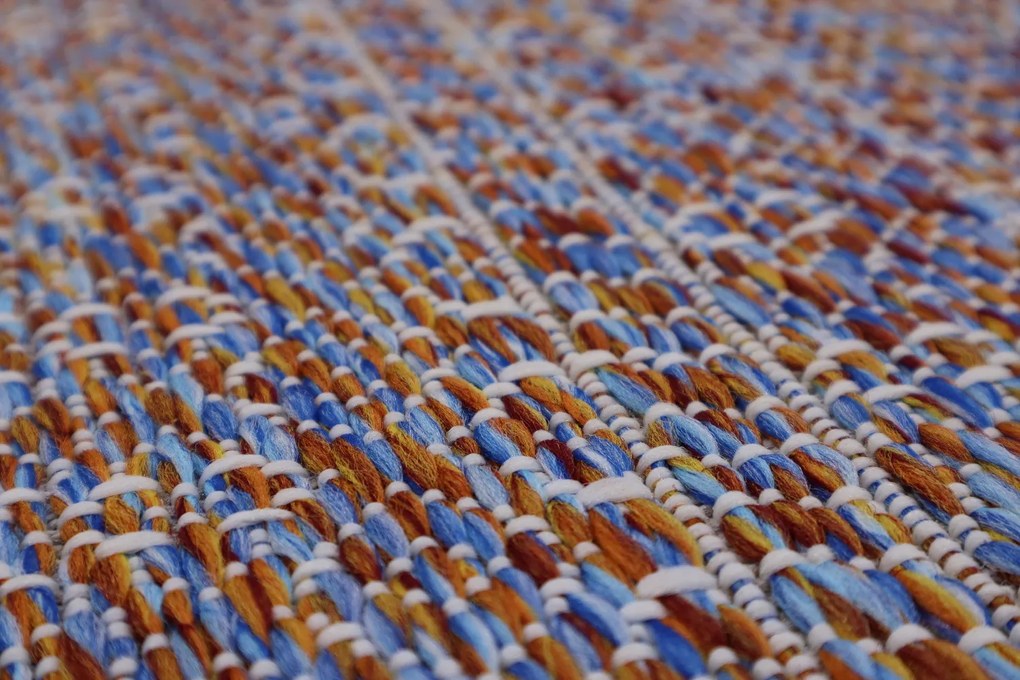 Devos Caby (DC Carpets), TRHÁK: Kusový koberec Terazza 21241 Multi/Blue/Red – na von aj na doma, 160x230, viacfarebná, chodba / predsieň