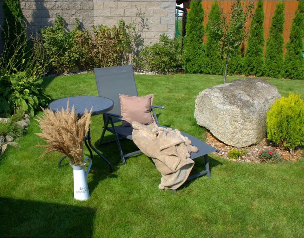 Doppler BALI - skladacie hliníkové záhradné lehátko - 2. trieda (N437)