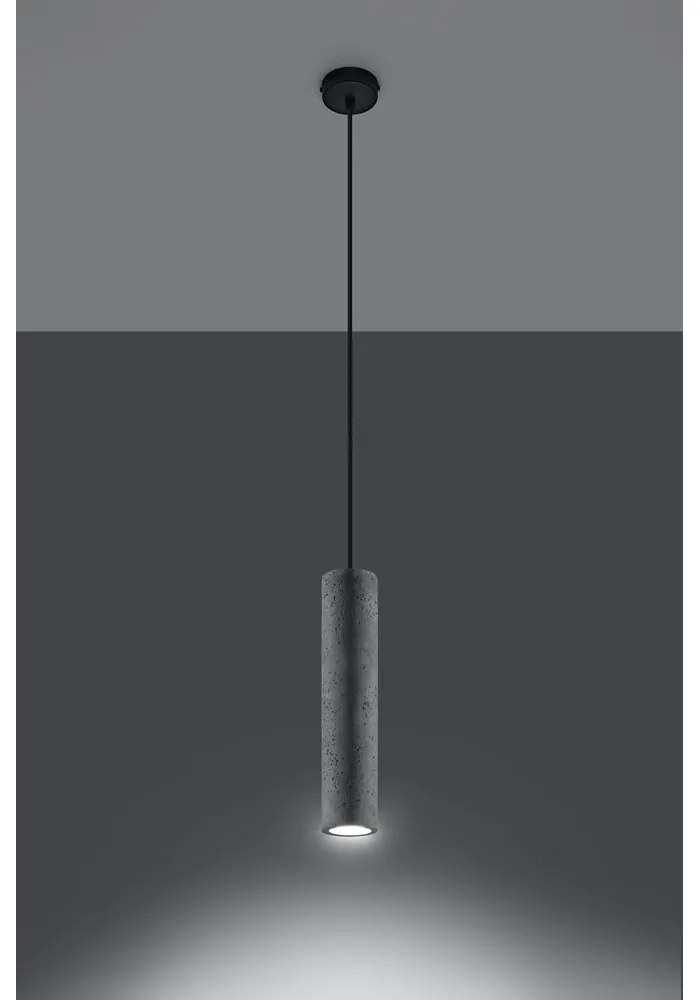 Betónové závesné svietidlo Sollux Fadre