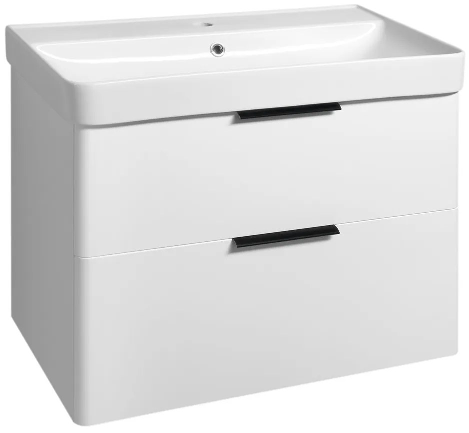 Aqualine Aqualine, DENEB umývadlová skrinka 77,3x55x43,5cm, biela matná, DN280