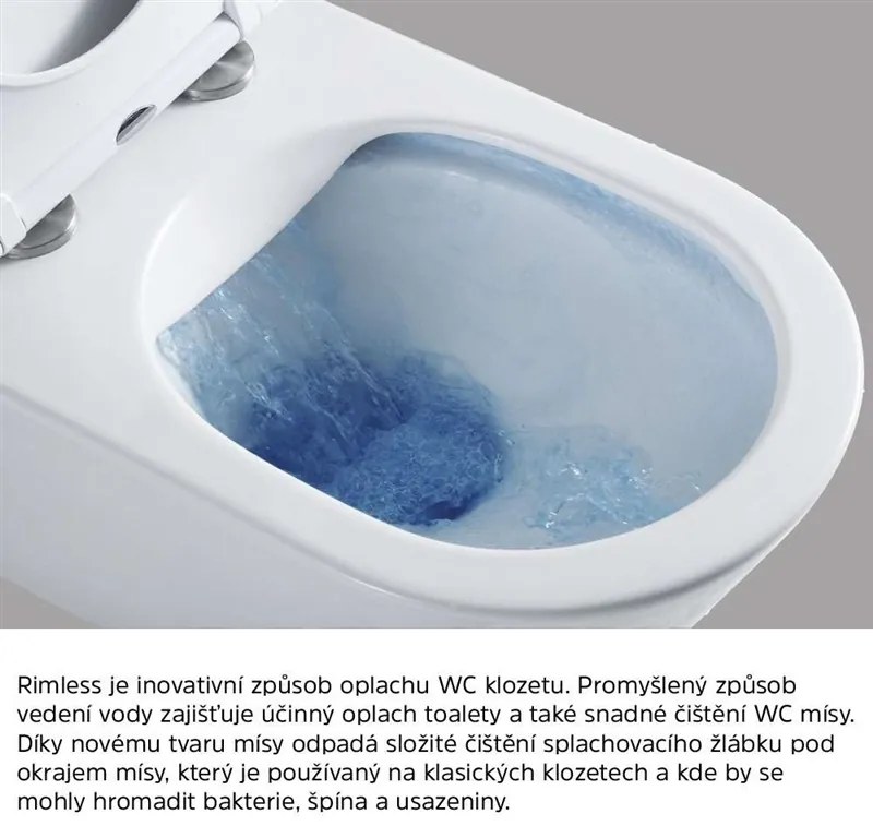 Mereo, WC komplet pre sádrokartón s príslušenstvom, MER-MM02SETRA