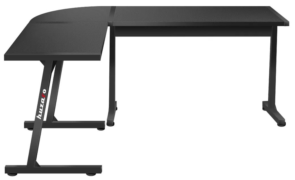 Priestranný rohový stôl HERO 6.0 v čiernej farbe