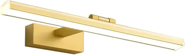 Toolight Toolight, LED kúpeľňové nástenné svietidlo nad zrkadlo 40cm 8W 1200lm 4000K APP833-1W, zlatá, OSW-07011