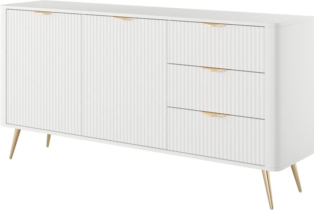 KOMODA TREVISO 2D3S BIELA 163 cm