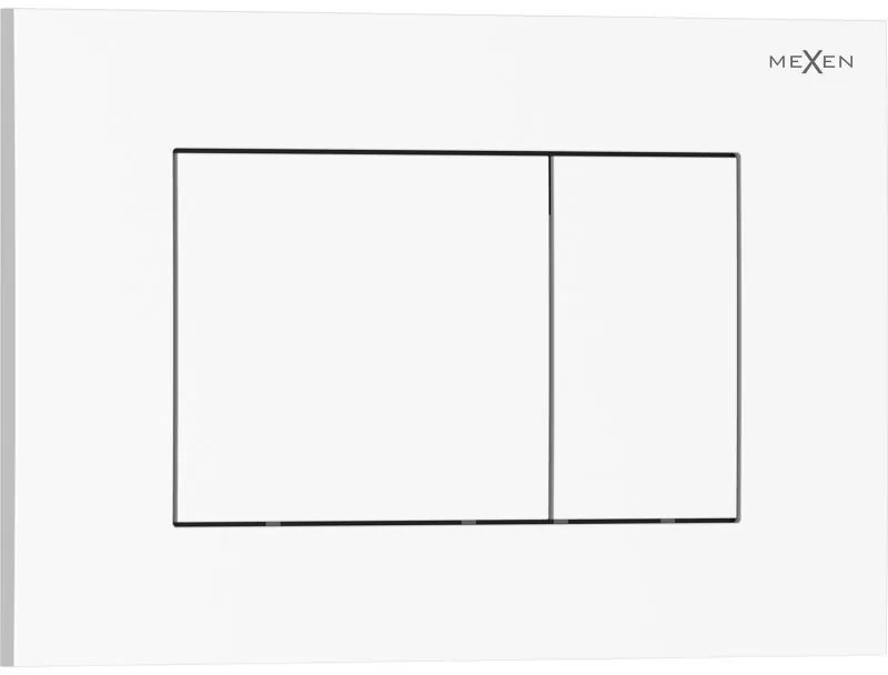 Mexen Tex 02, tlačidlo na splachovanie, biela lesklá, 6102-01