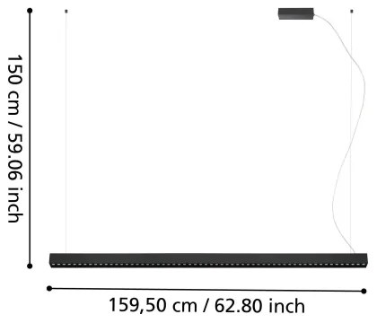 Eglo 39485 - LED Stmievateľný luster na lanku LED/30,5W/230V + LED/15,5W