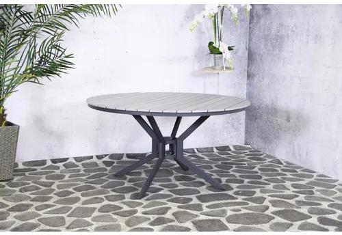 Záhradný stôl Jersey Ø 140 cm sivý