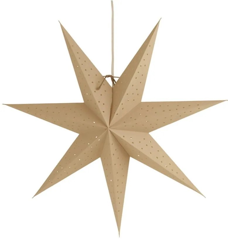 Watt & Veke Závesná svietiaca hviezda Stella Beige 60 cm