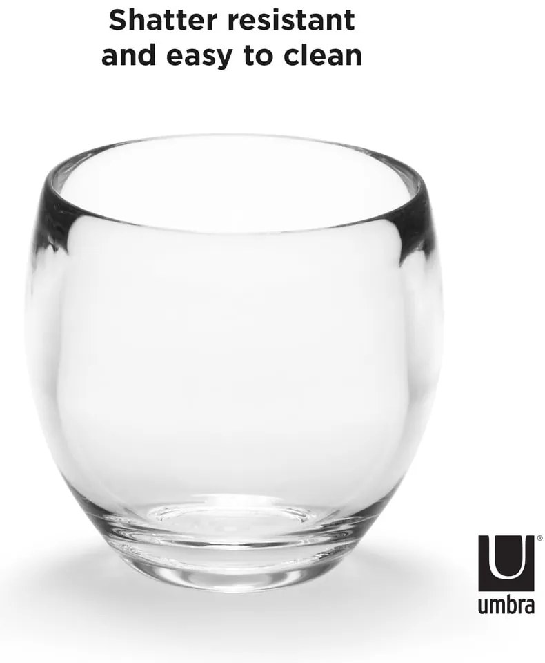 Plastový téglik na zubné kefky Droplet – Umbra