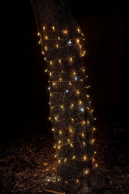 Vianočné svetielka vonkajšie FLASH teplá biela 200 LED