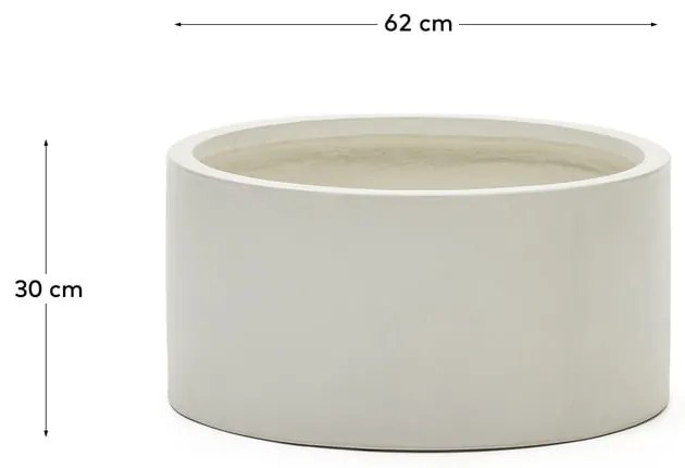 Kvetináč z cementu ø 62 cm Aiguablava – Kave Home