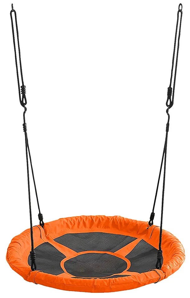 Detská hojdačka Nest 65 cm - čierna / oranžová