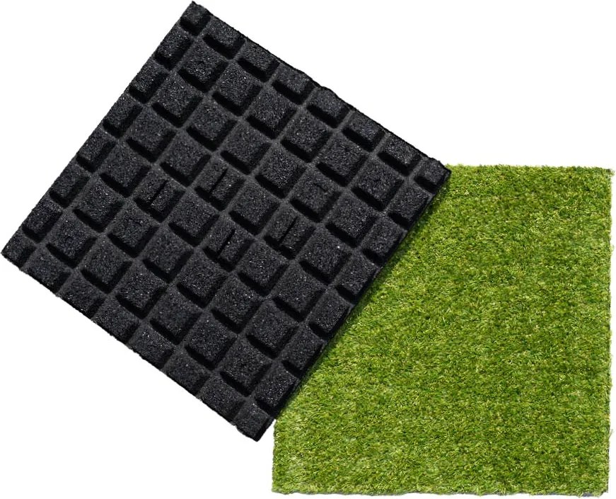 Gumová trávniková dlaždica ASLON 50 x 50 cm, Moss Green