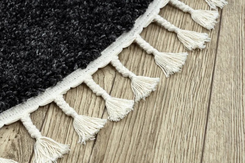 Kusový koberec Berber 9000 grey kruh, 120x120 (priemer) kruh, šedá, obývacia izba, Dywany Łuszczów