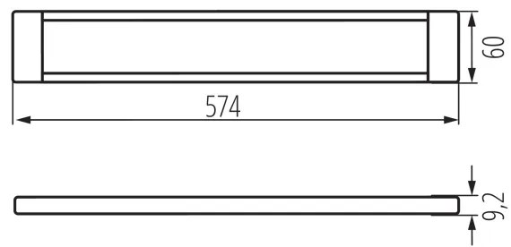 Kanlux 38121 - LED Stmievateľné osvetlenie nábytku DAXA LED/9W/24V 3000/4000/5500K