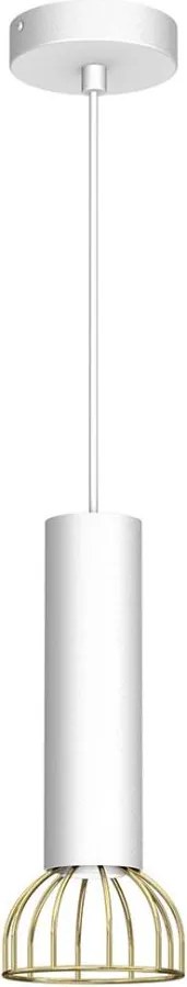 Luster na lanku DANTE 1xGU10/25W/230V biela/zlatá