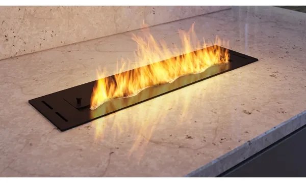 InFire - Vstavaný BIO krb 7,5x60 cm 3,5kW čierna